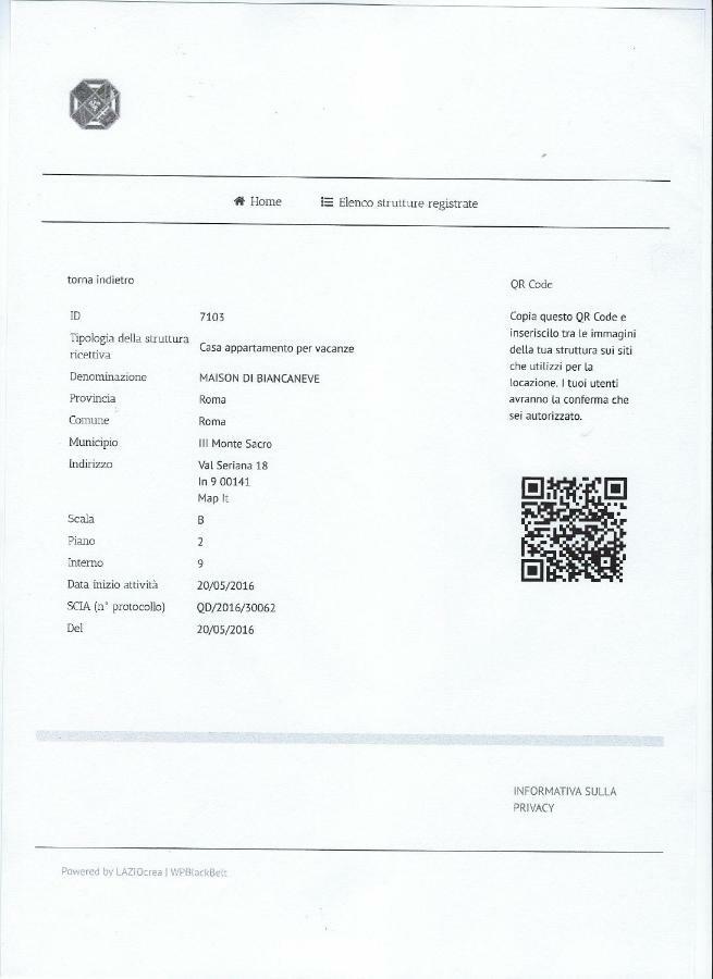 רומא Maison Di Biancaneve מראה חיצוני תמונה